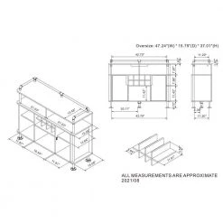 Yeselin Reclaimed Oak Buffet with 2 Shelves by Furniture of America -Furniture of America Sales Store reclaimed oak furniture of america sideboards buffet tables ynj 2074c25 76 1000
