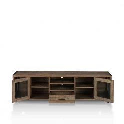 Coopern 71 in. Reclaimed Oak TV Stand Fits TVs Up to 80 in. with Storage by Furniture of America -Furniture of America Sales Store reclaimed oak furniture of america tv stands hfw 1697c25 tv 31 1000