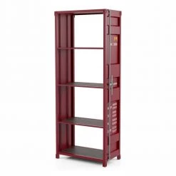 Klimson 64 in.H Red 4-Shelf Bookcase by Furniture of America 13 Klimson 64 in.H Red 4-Shelf Bookcase by Furniture of America -Furniture of America Sales Store red and silver high gloss powder coating furniture of america bookcases bookshelves idf ac333rd 31 1000