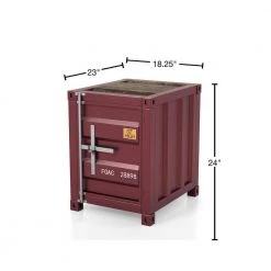 Wedgewood Red Sliding Door Storage End Table by Furniture of America 10 Wedgewood Red Sliding Door Storage End Table by Furniture of America -Furniture of America Sales Store red furniture of america end side tables idf 4789rd e 40 1000