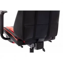 Nyomi Red Polyvinyl Gaming Chair with Adjustable Footrest and Headpillow by Furniture of America -Furniture of America Sales Store red furniture of america gaming chairs idf 6003 rd 44 1000