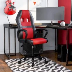 Aleni Regular Red Breathable Mesh Office Chair with Adjustable Heigh by Furniture of America 11 Aleni Regular Red Breathable Mesh Office Chair with Adjustable Heigh by Furniture of America -Furniture of America Sales Store red furniture of america gaming chairs idf 6022 rd 31 1000
