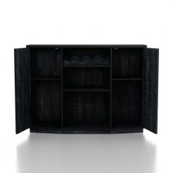 Shedd Rustic Navy Blue Buffet with 2 Shelves by Furniture of America -Furniture of America Sales Store rustic navy blue furniture of america sideboards buffet tables ynj 2174c41 1f 1000