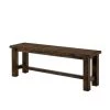 Stella Rustic Oak Wood Bench by Furniture of America