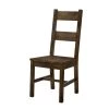 Stella Rustic Oak Wood Ladder Side Chair (Set of 2) by Furniture of America