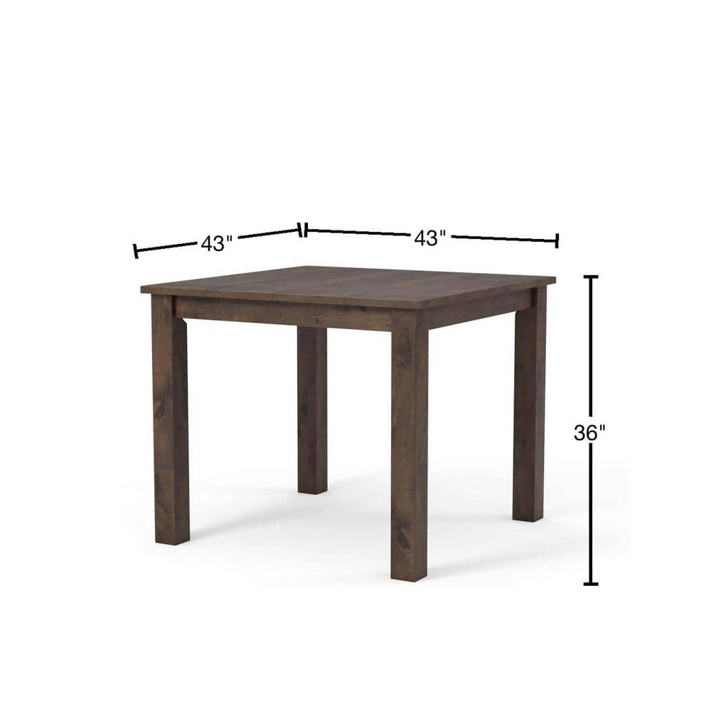 Stella Rustic Oak Counter Height Dining Table by Furniture of America 3 Stella Rustic Oak Counter Height Dining Table by Furniture of America - Image 3