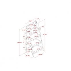 Sabela 59 in. H Sand Black 4-Shelf Bookcase by Furniture of America 10 Sabela 59 in. H Sand Black 4-Shelf Bookcase by Furniture of America -Furniture of America Sales Store sand black furniture of america bookcases bookshelves idf ac587 4 76 1000