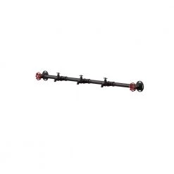 Wilbur Sand Black Floating Coat Rack With Faucet & Valve Hooks by Furniture of America