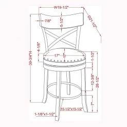 Eldare 39.75 in. Sea White and Black Low Back Wood Counter Height Bar Stool (Set of 2) by Furniture of America -Furniture of America Sales Store sea white and black furniture of america bar stools idf br1855wh 24 76 1000
