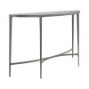 Zophie 45 in. Silver Half Moon Glass Console Table by Furniture of America