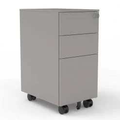 Loreto Silver Mobile File Cabinet with Locking Drawer by Furniture of America -Furniture of America Sales Store silver furniture of america file cabinets idf 7992 sv 31 1000