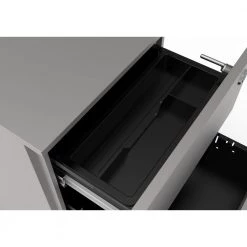 Loreto Silver Mobile File Cabinet with Locking Drawer by Furniture of America -Furniture of America Sales Store silver furniture of america file cabinets idf 7992 sv 44 1000