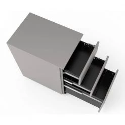 Loreto Silver Mobile File Cabinet with Locking Drawer by Furniture of America -Furniture of America Sales Store silver furniture of america file cabinets idf 7992 sv 77 1000