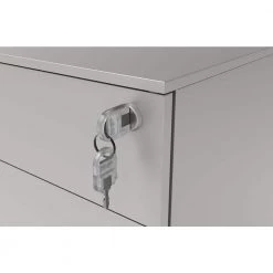 Loreto Silver Mobile File Cabinet with Locking Drawer by Furniture of America -Furniture of America Sales Store silver furniture of america file cabinets idf 7992 sv fa 1000