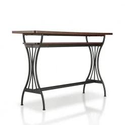 Mordantante 59.06 in. Rectangle Toasted Barnwood Wood Counter Height Table (Seats 6) by Furniture of America -Furniture of America Sales Store toasted barnwood furniture of america kitchen dining tables ynj 1974c28 c3 1000