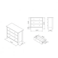 Kerani 3-Drawer Vintage Gray Oak Chest by Furniture of America -Furniture of America Sales Store vintage gray furniture of america chest of drawers ynj 19603c35 s 1f 1000