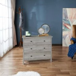 Kerani 3-Drawer Vintage Gray Oak Chest by Furniture of America -Furniture of America Sales Store vintage gray furniture of america chest of drawers ynj 19603c35 s 31 1000