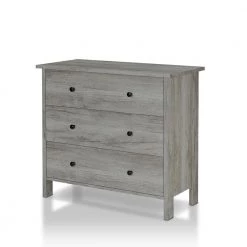 Kerani 3-Drawer Vintage Gray Oak Chest by Furniture of America -Furniture of America Sales Store vintage gray furniture of america chest of drawers ynj 19603c35 s 4f 1000