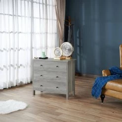 Kerani 3-Drawer Vintage Gray Oak Chest by Furniture of America -Furniture of America Sales Store vintage gray furniture of america chest of drawers ynj 19603c35 s c3 1000