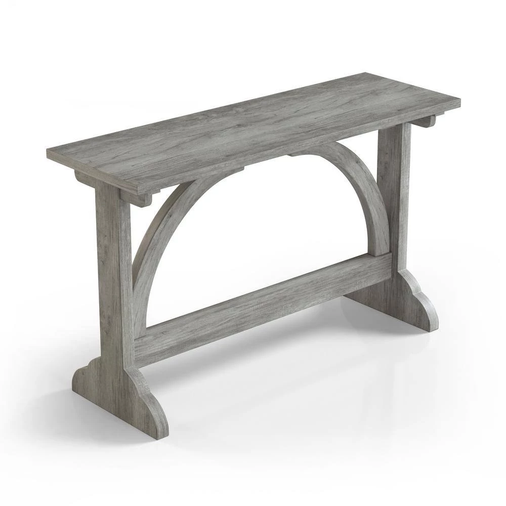 Hava 47.24 in. Vintage Gray Oak Rectangle Wood Console Table by Furniture of America 2 Hava 47.24 in. Vintage Gray Oak Rectangle Wood Console Table by Furniture of America - Image 2