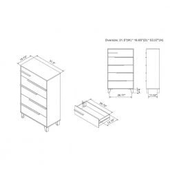 Taneytown 5-Drawer Vintage Gray Oak Dresser (53.07 in. H X 31.5 in. W X 16.65) by Furniture of America 16 Taneytown 5-Drawer Vintage Gray Oak Dresser (53.07 in. H X 31.5 in. W X 16.65) by Furniture of America -Furniture of America Sales Store vintage gray oak furniture of america dressers ynj 2061c35 76 1000