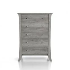 Amberdahl 5-Drawer Vintage Gray Oak Dresser (43.5 in. H X 31.65 in. W X 17.28 in. D) by Furniture of America