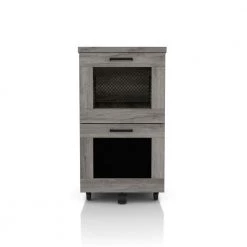 Kalamara Vintage Gray Oak File Cabinet with 2-Drawers by Furniture of America