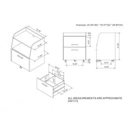 Synergen Vintage Gray Oak File Cabinet with 1 Drawer by Furniture of America -Furniture of America Sales Store vintage gray oak furniture of america file cabinets ynj 2055c35 76 1000