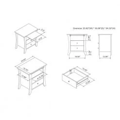 Cloveryl 3-Drawer Vintage Gray Oak Nightstand (24.33 in. H X 23.62 in. W X 16.08 in. D) by Furniture of America -Furniture of America Sales Store vintage gray oak furniture of america nightstands ynj 2069c35 76 1000