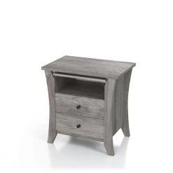 Cloveryl 3-Drawer Vintage Gray Oak Nightstand (24.33 in. H X 23.62 in. W X 16.08 in. D) by Furniture of America -Furniture of America Sales Store vintage gray oak furniture of america nightstands ynj 2069c35 c3 1000