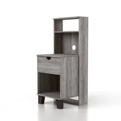 Siletz 1-Drawer Vintage Gray Oak Nightstand (36.61 in. H X 15.75 in. W X 15.75 in. D) by Furniture of America 13 Siletz 1-Drawer Vintage Gray Oak Nightstand (36.61 in. H X 15.75 in. W X 15.75 in. D) by Furniture of America -Furniture of America Sales Store vintage gray oak furniture of america nightstands ynj 2166c35 c3 1000