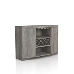 Faith Gray Oak Buffet Table with 2-Cabinet by Furniture of America