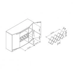 Faith Gray Oak Buffet Table with 2-Cabinet by Furniture of America -Furniture of America Sales Store vintage gray oak furniture of america sideboards buffet tables ynj 1446 35 76 1000