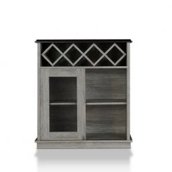 Drandorf Vintage Gray Oak Buffet with 2-Shelves by Furniture of America