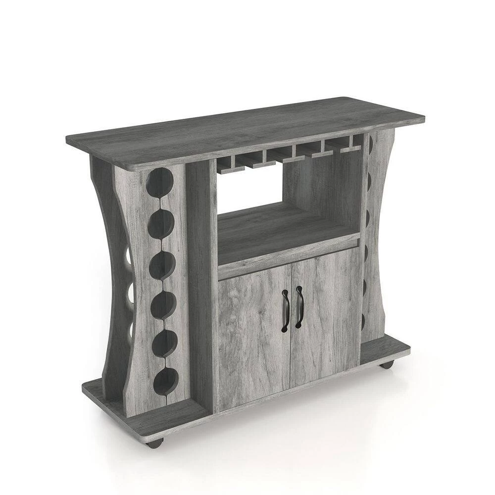 Draina Vintage Gray Oak Buffet with One Shelf by Furniture of America 10 Draina Vintage Gray Oak Buffet with One Shelf by Furniture of America - Image 10