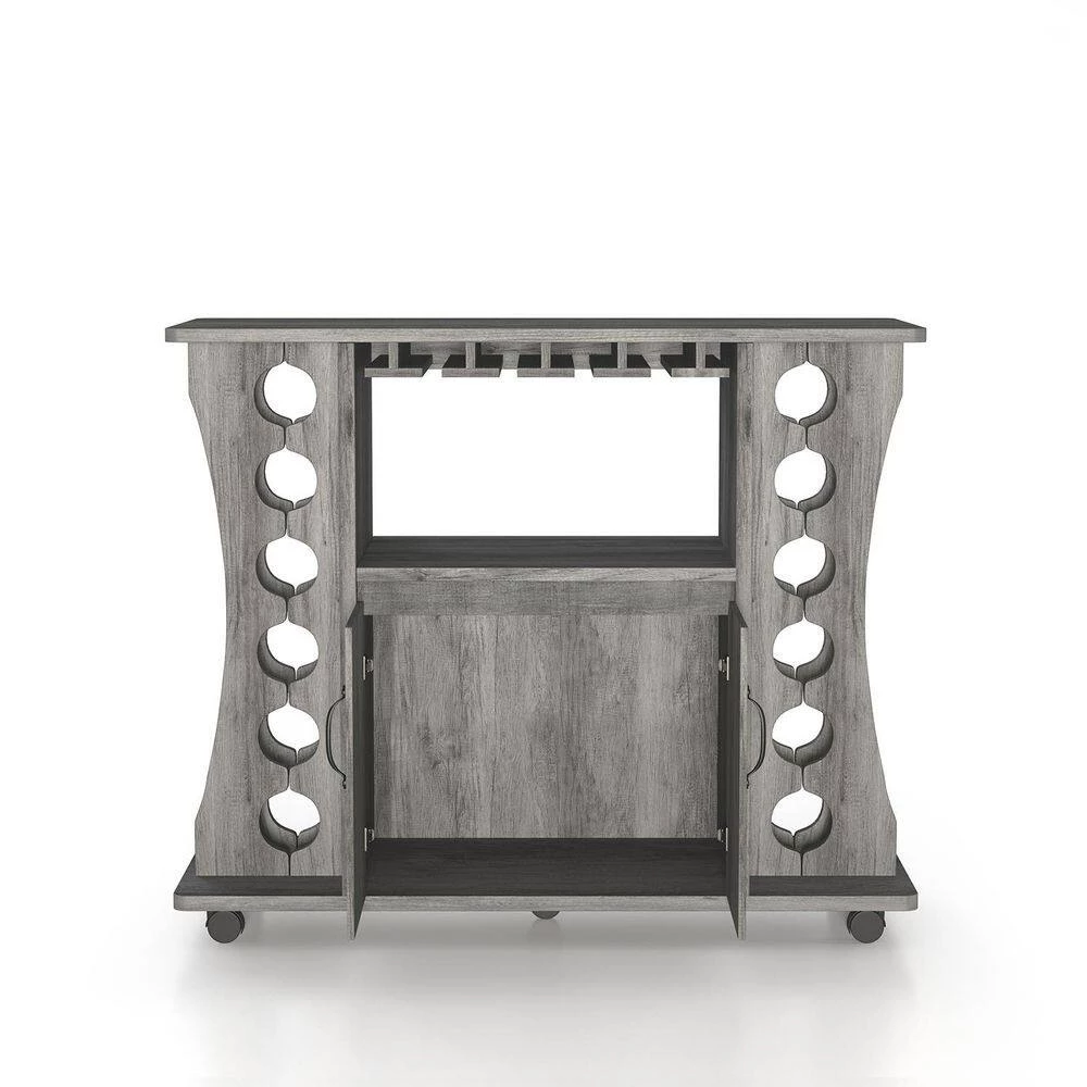 Draina Vintage Gray Oak Buffet with One Shelf by Furniture of America 11 Draina Vintage Gray Oak Buffet with One Shelf by Furniture of America - Image 11