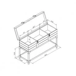 Maynard 47 in. Vintage Walnut Rectangle Wood Console Table with Lift Top by Furniture of America -Furniture of America Sales Store vintage walnut furniture of america console tables ynj 1473c6 76 1000