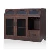 Noguchi Vintage Walnut Buffet with 4-Drawer by Furniture of America