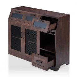 Noguchi Vintage Walnut Buffet with 4-Drawer by Furniture of America 11 Noguchi Vintage Walnut Buffet with 4-Drawer by Furniture of America -Furniture of America Sales Store vintage walnut furniture of america sideboards buffet tables hfw 1675c6 c3 1000