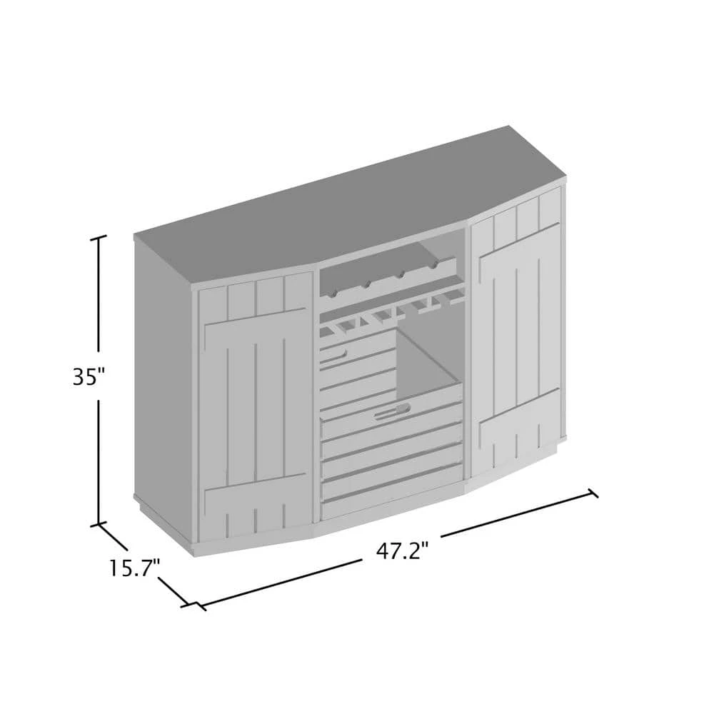 Neomir Vintage Walnut Buffet with Removable Crate by Furniture of America 3 Neomir Vintage Walnut Buffet with Removable Crate by Furniture of America - Image 3