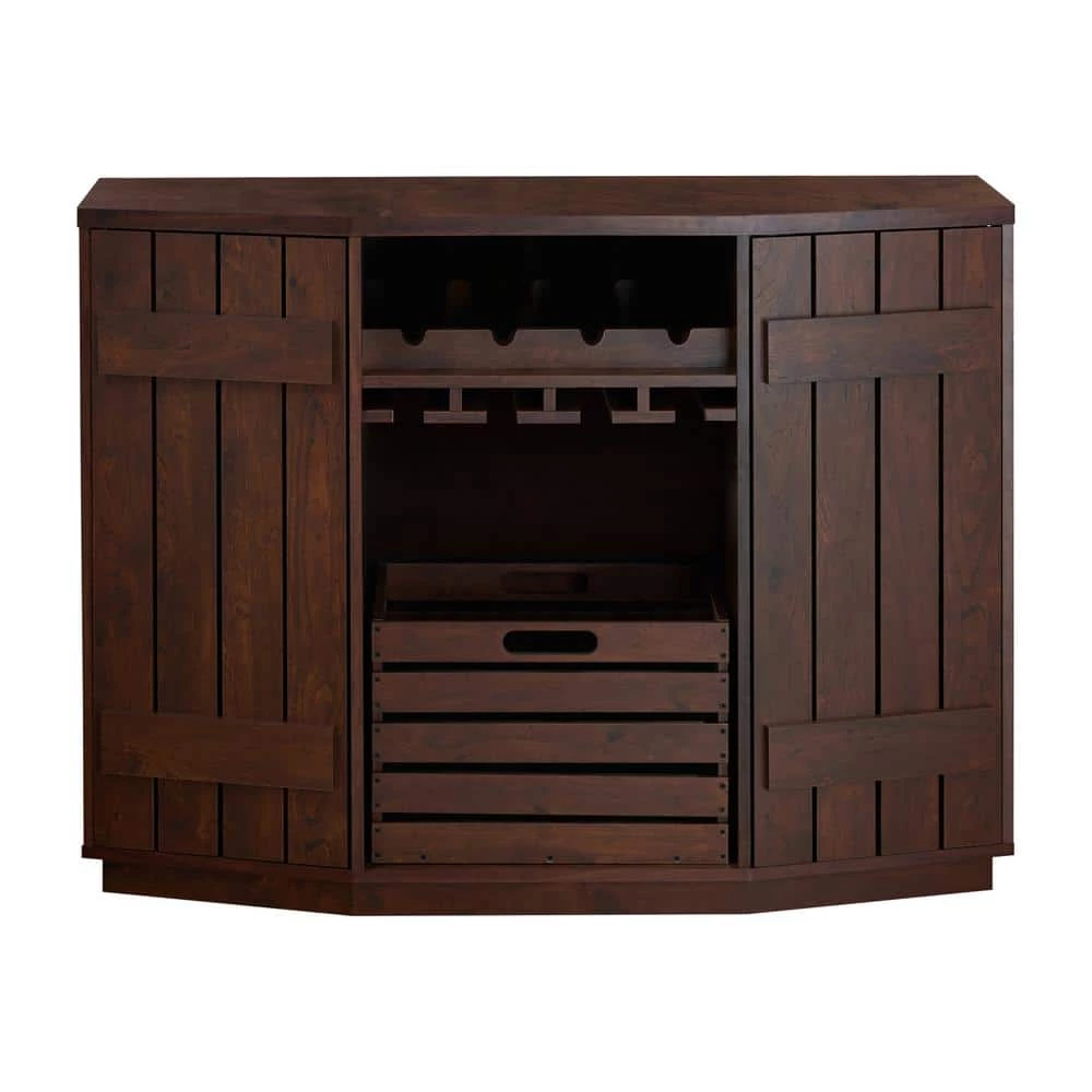 Neomir Vintage Walnut Buffet with Removable Crate by Furniture of America 2 Neomir Vintage Walnut Buffet with Removable Crate by Furniture of America - Image 2