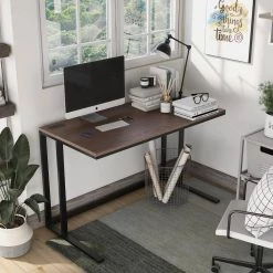 Pilmco 47 in. Rectangular Walnut and Black Coating Writing Desk by Furniture of America 19 Pilmco 47 in. Rectangular Walnut and Black Coating Writing Desk by Furniture of America -Furniture of America Sales Store walnut and black coating furniture of america writing desks idf dk917 31 1000