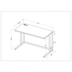 Pilmco 47 in. Rectangular Walnut and Black Coating Writing Desk by Furniture of America 18 Pilmco 47 in. Rectangular Walnut and Black Coating Writing Desk by Furniture of America -Furniture of America Sales Store walnut and black coating furniture of america writing desks idf dk917 76 1000