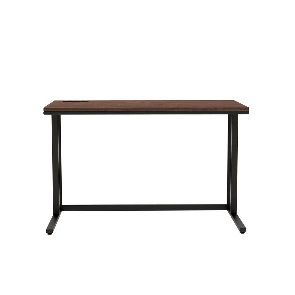 Pilmco 47 in. Rectangular Walnut and Black Coating Writing Desk by Furniture of America 4 Pilmco 47 in. Rectangular Walnut and Black Coating Writing Desk by Furniture of America - Image 4