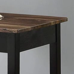 Cardara 3-Piece Walnut & Black Counter Height Dining Set by Furniture of America -Furniture of America Sales Store walnut and black furniture of america dining room sets idf 3347pt 3pk 44 1000