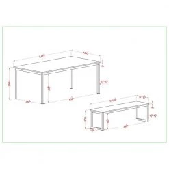 Belvil 3-Piece Walnut and Black Dining Table Set by Furniture of America 10 Belvil 3-Piece Walnut and Black Dining Table Set by Furniture of America -Furniture of America Sales Store walnut and black furniture of america dining room sets idf3202a t 3pk 76 1000