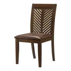 Ederie Brown Side Chair (Set of 2) by Furniture of America