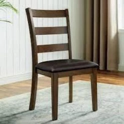 Chesterton 5-Piece Walnut and Dark Brown Dining Table Set by Furniture of America -Furniture of America Sales Store walnut and dark brown furniture of america dining room sets idf 3770t 5pk c3 1000