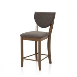 Raven Walnut and Dark Chocolate Counter Height Chairs (Set of 2) by Furniture of America -Furniture of America Sales Store walnut and dark chocolate furniture of america bar stools idf 3787pc 44 1000