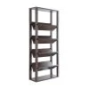 Rubus 71 in. Walnut Faux Wood 5-shelf Etagere Bookcase with Open Back by Furniture of America